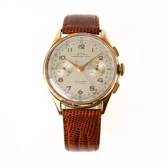LOYAL, armbandsur, Chronographe Suisse, 18K guld, 1950-...