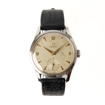 OMEGA, armbandsur, stål, 1950-tal.