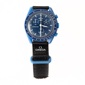 OMEGA X SWATCH, armbandsur, Mission to neptune, biocera...