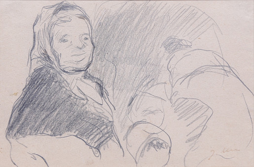 JOAQUIM MIR TRINXET. Old women sketches.