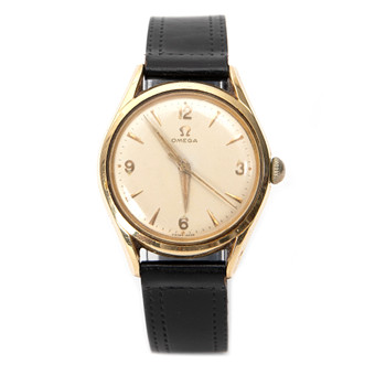 OMEGA, armbandsur, guld och stål, 1950-tal.