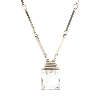 WIWEN NILSSON, collier, sterlingsilver med fasettslipad...