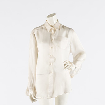 MAX MARA, skjortblus i siden, storlek 42.