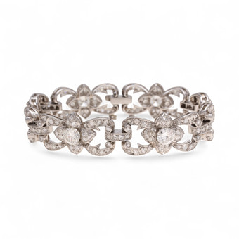 Pulsera de diamantes, de mediados de...
