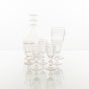PARTI GLAS, 7 delar, 1800-tal.