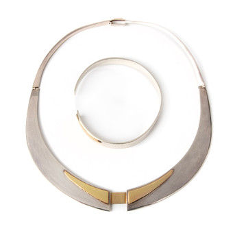 BERIT LINDSKOG, collier samt armring, silver, Dals Lång...