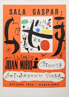 JOAN MIRÓ. Según. Cartel de la expos...