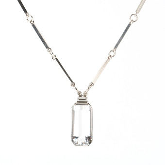 WIWEN NILSSON, collier, sterlingsilver med fasettslipad...