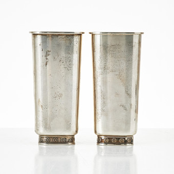 ATELIER BORGILA. Vaser, 1 par, sterlingsilver, Stockhol...