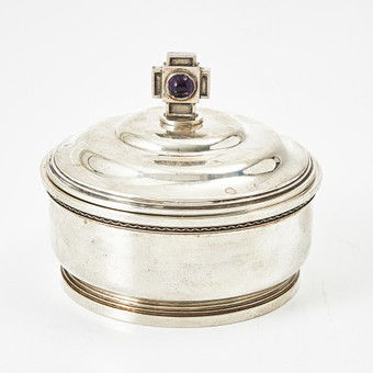 ATELIER BORGILA. Skål med lock, sterlingsilver, Stockho...