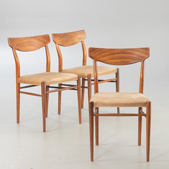 C.O. POLLACK. Lübke. 3 Stühle, 1960er Jahre (3).