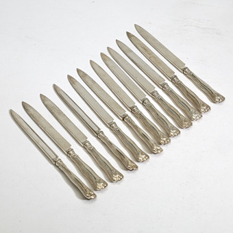 FRUKTKNIVAR, 12 st, silver, Guldsmedsaktiebolaget I Sto...