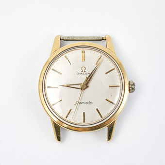 OMEGA, "Seamaster", armbandsur, guld på stål, manuell, ...
