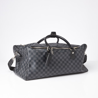 LOUIS VUITTON, "Roadster 50", Damier Graphite canvas, s...