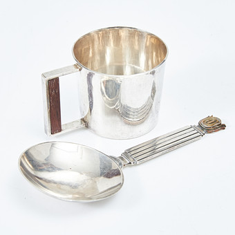 ATELIER BORGILA. Mugg, supsked, sterlingsilver, Stockho...