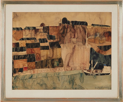 WILLE WEBERG. Blandteknik på papper, "Blanche, hösten 1...