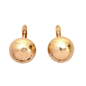 Pendientes en oro matizado en forma ...