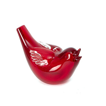 TYRA  LUNDGREN. Skulptur, fågel, glas, Venini, Murano, ...