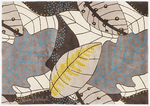 LOUISE VIDELYCK, matta, "Frode grå", tuftad, signerad.