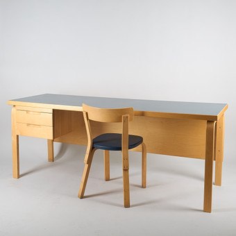 ALVAR AALTO. SKRIVBORD, Artek 1960/70-tal, stol modell ...