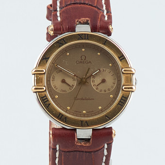 OMEGA, Constellation, 33 mm, stål / guld, quartz, safir...