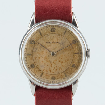 MOVADO, armbandsur, 35 mm, stål, manuell, plexiglas.