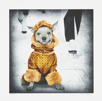 LARS TUNEBO. "At The Catwalk (gul)", digital print, sig...
