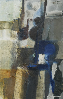 GUNNAR JOHANSSON. Abstrakt motiv, olja på duk, signerad, 1900-talets andra del.