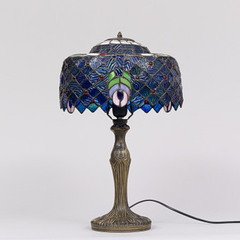 BORDSLAMPA, Tiffanystil, samtida.