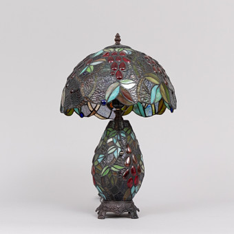 BORDSLAMPA, Tiffanystil, samtida.