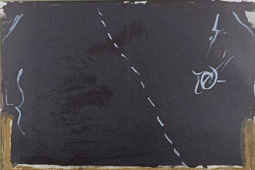 TÀPIES, Antoni. Után. Eredeti színes litográfia a Derrière le miroir-ból. 168. sz. 1967.
