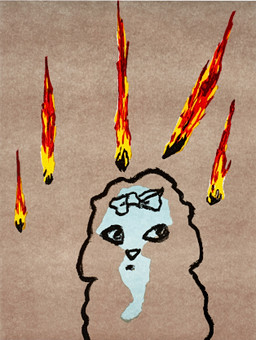 MARIANNE LINDBERG DE GEER (FÖDD 1946). "What, me worry? II", signerad, numrerad 59/250, färglitografi.