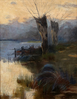 MATEO BALASCH. Lakeside landscape.