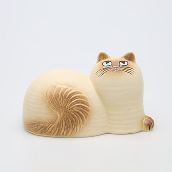 LISA LARSON. FIGURIN, stengods, katt, "Maj", Gustavsberg.