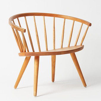 YNGVE EKSTRÖM. Stolab, Lounge Chair / Sessel, Modell 'Arka', Eiche, Entwurf 1955, Schweden.