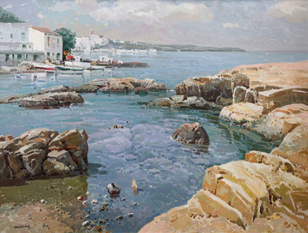 JOSEP MARIA VILA CAÑELLAS. Landscape in Costa Brava.