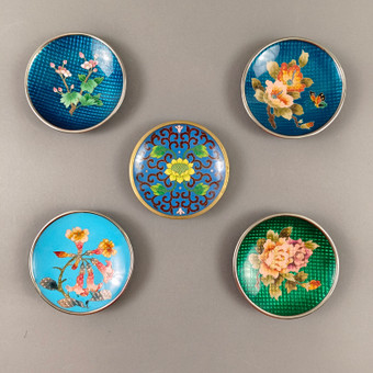 Lot de petites COUPES - Chine 20e s., 5 pièces.