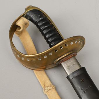 SABEL, svensk, m/1893, för manskap vid kavalleriet, klinga märkt G. E. Svalling Eskilstuna.