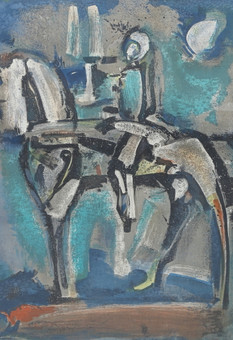 GEORGES ROUAULT. grafiskt blad, Joan of Arc, osignerad.