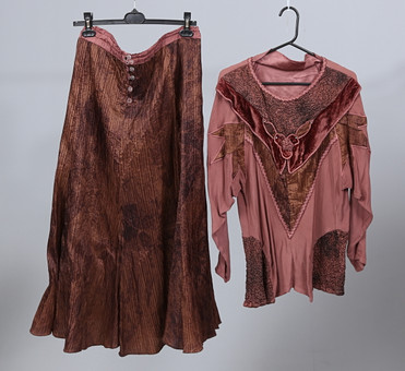 SET, 2 delar, Viskosblandning, Valentina, Stockholm, vintage.