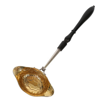 A RUSSIAN IMPERIAL SILVER TODDY LADLE, 19TH CENTURY.