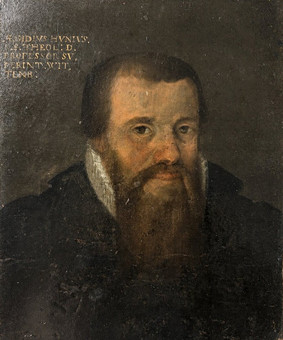 PORTRET AEGIDIUS HUNNIUS OMSTREEKS 1600.