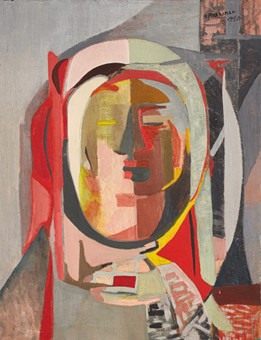 SIRI RATHSMAN (1895–1974). ”Arabgosse”, signerad och daterad S Rathsman 1950, olja på duk.