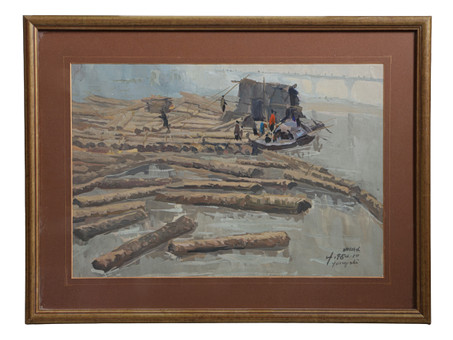 YONGSHI (20TH CENTURY) LOGGING.