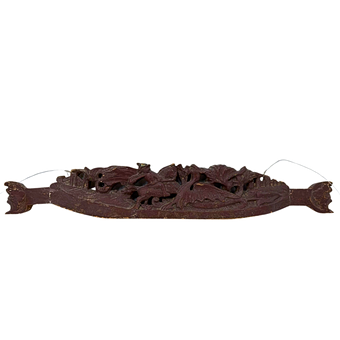 HOUTEN SUPRAPORTE "SIEGFRIED DE DRAAKENDODER" - VROEG 18E EEUW.
