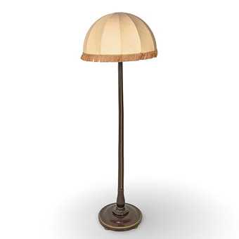 GOLVLAMPA, trästomme, 1900-talets första hälft.