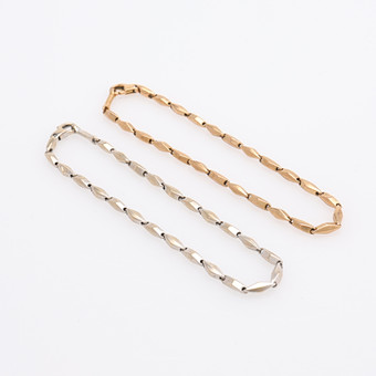 ARMBAND, 2 ST, 18K VIT- & RÖDGULD, CHIMENTO, VICENZA, ITALIEN, TOTAL VIKT 8,2 GRAM.