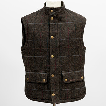 BARBOUR. Väst, ull, herr, "Lowerdale, London, England, storlek XL.