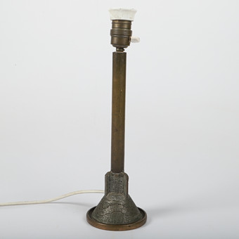 BORDSLAMPA, mässing, 1900-tal.
