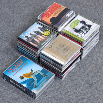 40 CD-SKIVOR SAMT 3 DVD, QUEEN, T-REX, THE DOORS, TOM JONES, JOHN FOGERTY M.FL.